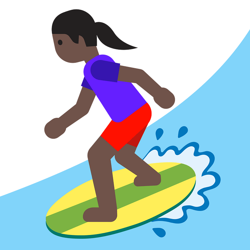 Emoji U1f3c4 1F3ff 200D 2640