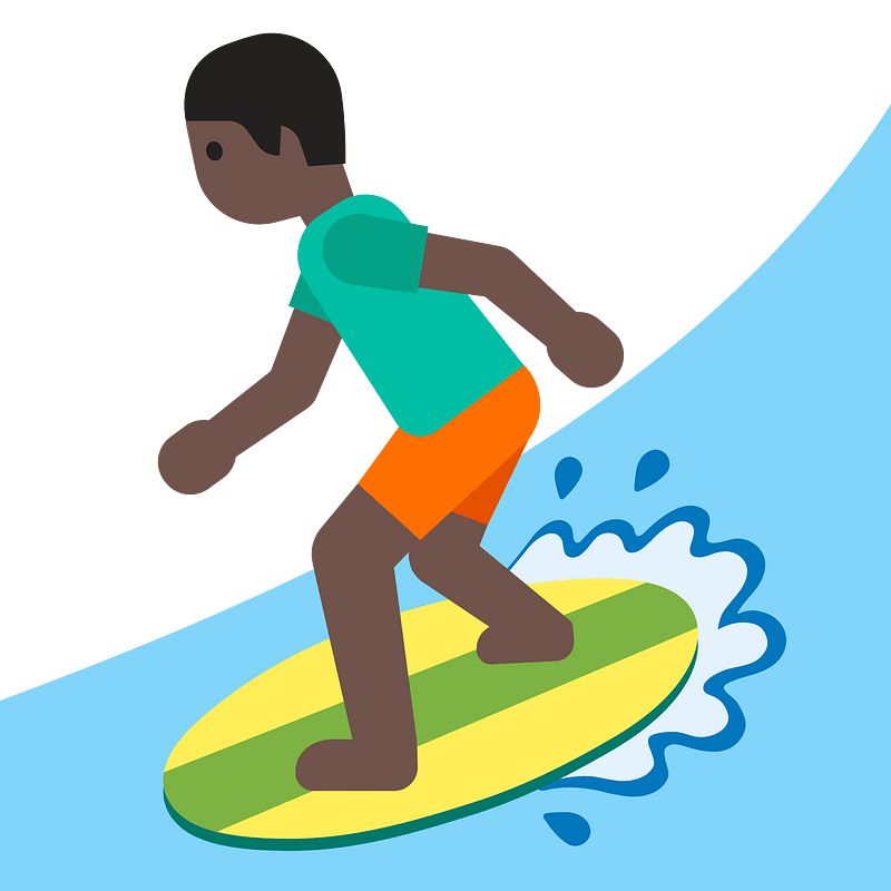 Emoji U1f3c4 1F3ff 200D 2642