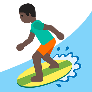 Emoji U1f3c4 1F3ff 200D 2642