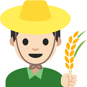 Emoji U1f468 1F3fb 200D 1F33e