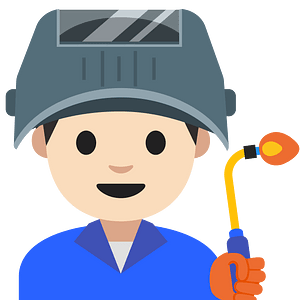 Emoji U1f468 1F3fb 200D 1F3ed