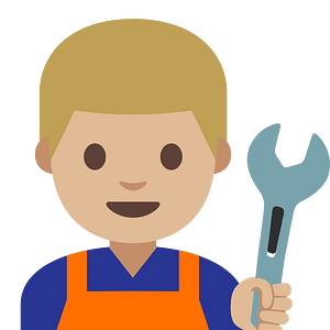Emoji U1f468 1F3fc 200D 1F527