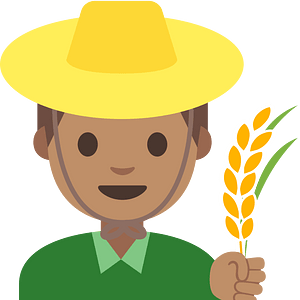 Emoji U1f468 1F3fd 200D 1F33e