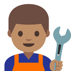 Emoji U1f468 1F3fd 200D 1F527