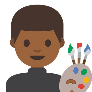 Emoji U1f468 1F3fe 200D 1F3a8