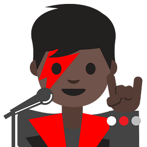 Emoji U1f468 1F3ff 200D 1F3a4