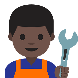 Emoji U1f468 1F3ff 200D 1F527