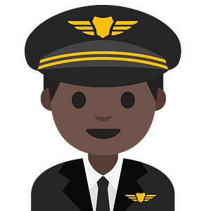 Emoji U1f468 1F3ff 200D 2708