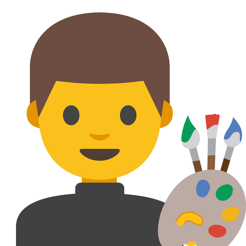 Emoji U1f468 200D 1F3a8