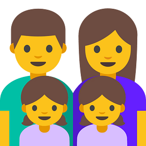Emoji U1f468 200D 1F469 200D 1F467 200D 1F467