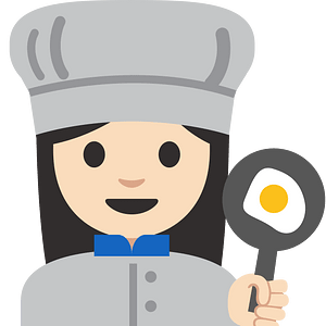 Emoji U1f469 1F3fb 200D 1F373