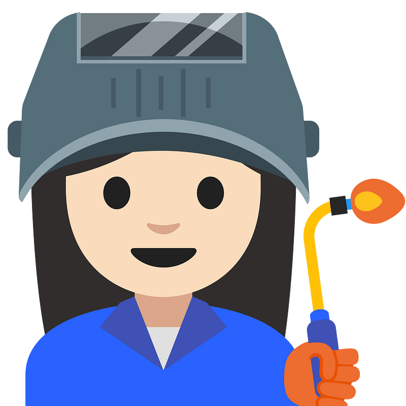 Emoji U1f469 1F3fb 200D 1F3ed