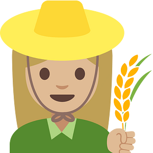 Emoji U1f469 1F3fc 200D 1F33e