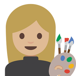 Emoji U1f469 1F3fc 200D 1F3a8