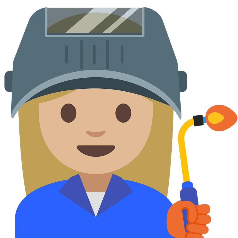 Emoji U1f469 1F3fc 200D 1F3ed