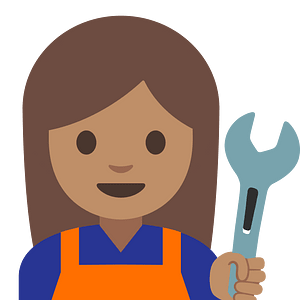 Emoji U1f469 1F3fd 200D 1F527