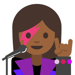 Emoji U1f469 1F3fe 200D 1F3a4