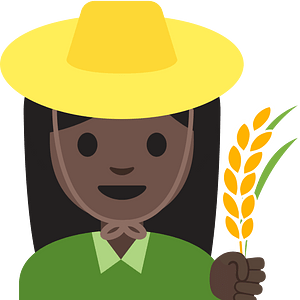 Emoji U1f469 1F3ff 200D 1F33e