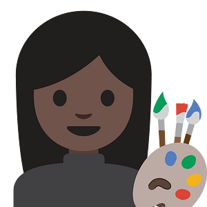 Emoji U1f469 1F3ff 200D 1F3a8