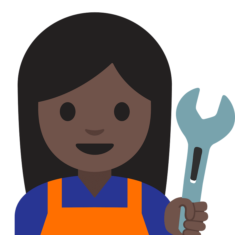 Emoji U1f469 1F3ff 200D 1F527