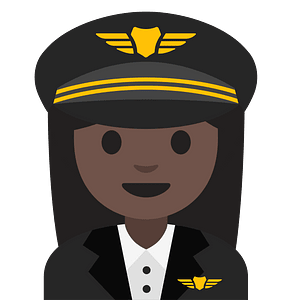 Emoji U1f469 1F3ff 200D 2708
