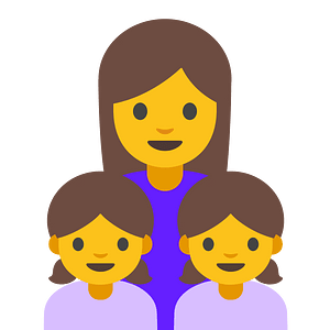 Emoji U1f469 200D 1F467 200D 1F467