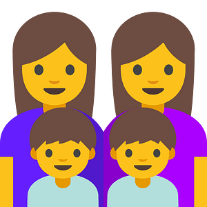 Emoji U1f469 200D 1F469 200D 1F466 200D 1F466