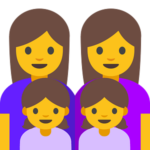 Emoji U1f469 200D 1F469 200D 1F467 200D 1F467