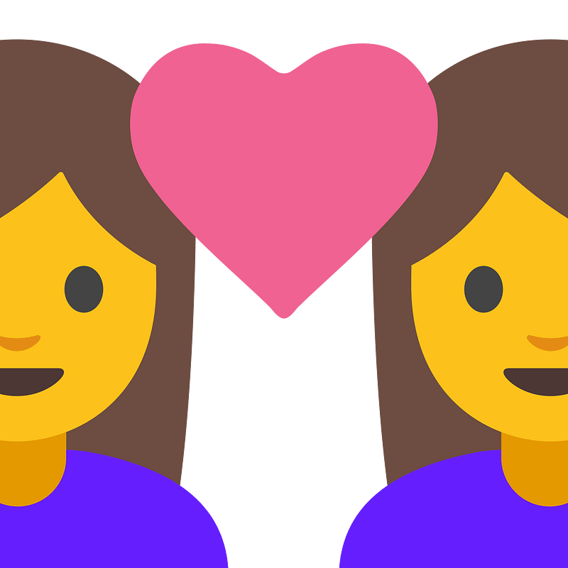 Emoji U1f469 200D 2764 200D 1F469