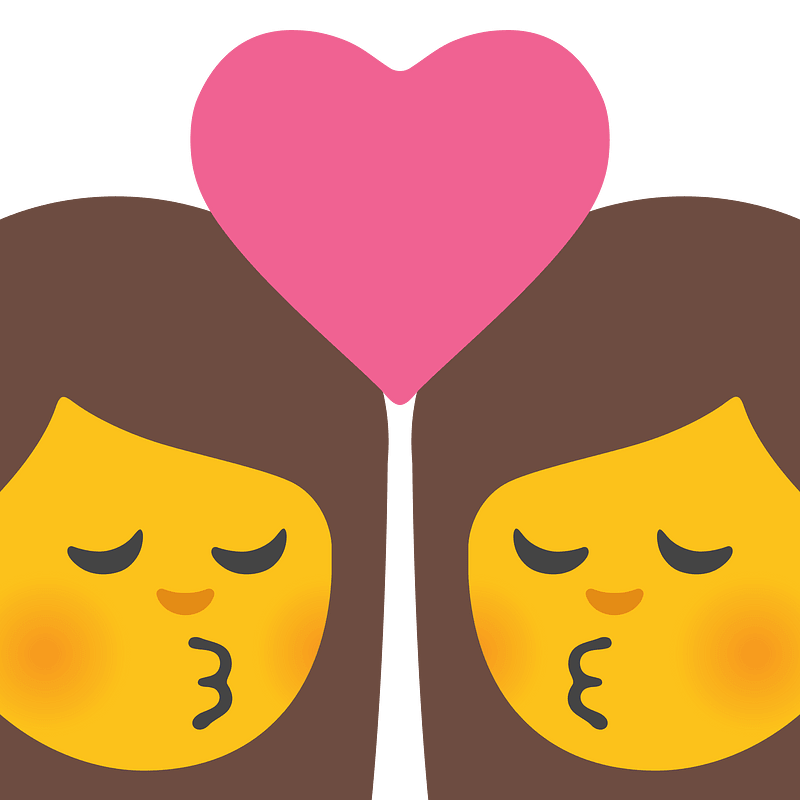 Emoji U1f469 200D 2764 Fe0f 200D 1F48b 200D 1F469