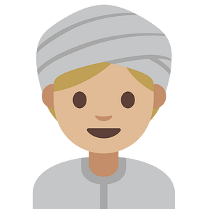 Emoji U1f473 1F3fc 200D 2640
