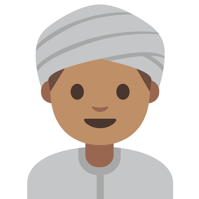 Emoji U1f473 1F3fd