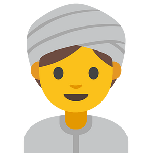 Emoji U1f473 200D 2640