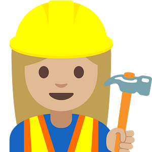 Emoji U1f477 1F3fc 200D 2640