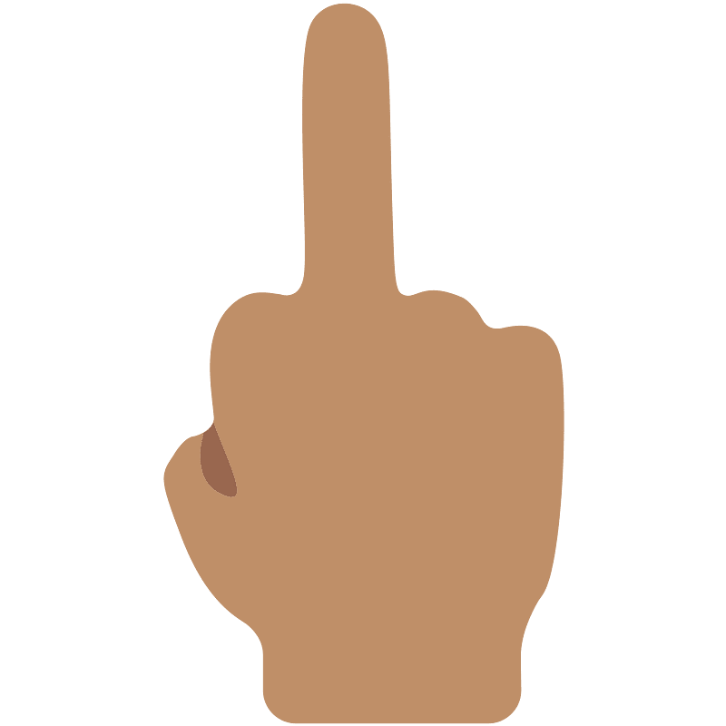 Emoji U1f595 1F3fd