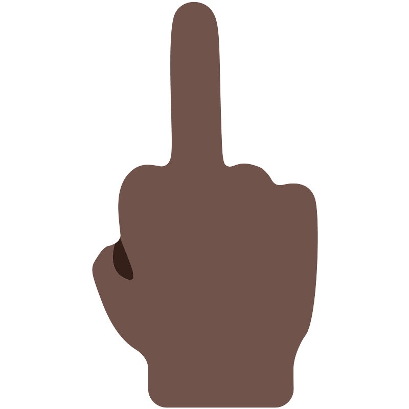 Emoji U1f595 1F3ff