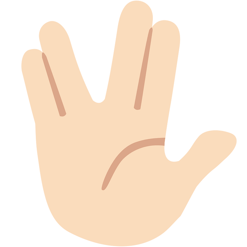 Emoji U1f596 1F3fb