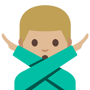 Emoji U1f645 1F3fc 200D 2642