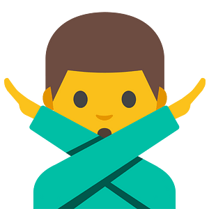 Emoji U1f645 200D 2642
