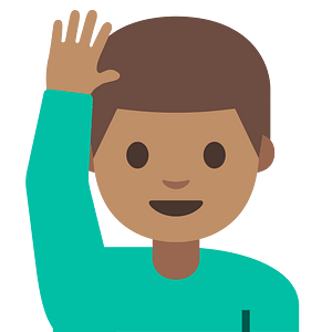 Emoji U1f64b 1F3fd 200D 2642