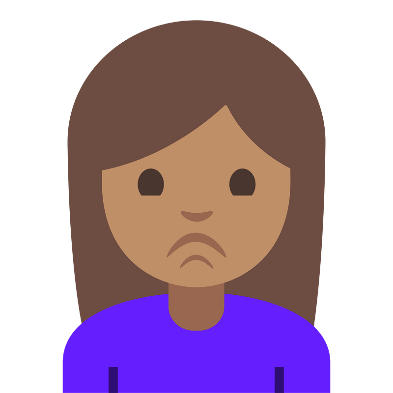 Emoji U1f64e 1F3fd