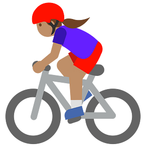 Emoji U1f6b4 1F3fd 200D 2640