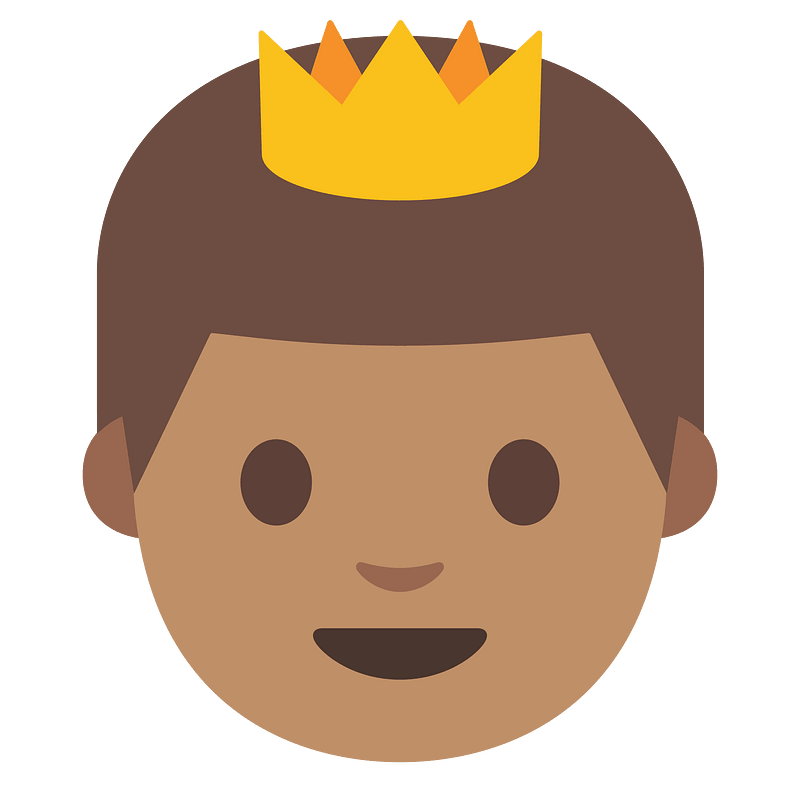 Emoji U1f934 1F3fd