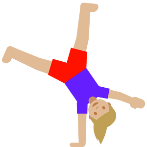 Emoji U1f938 1F3fc 200D 2640