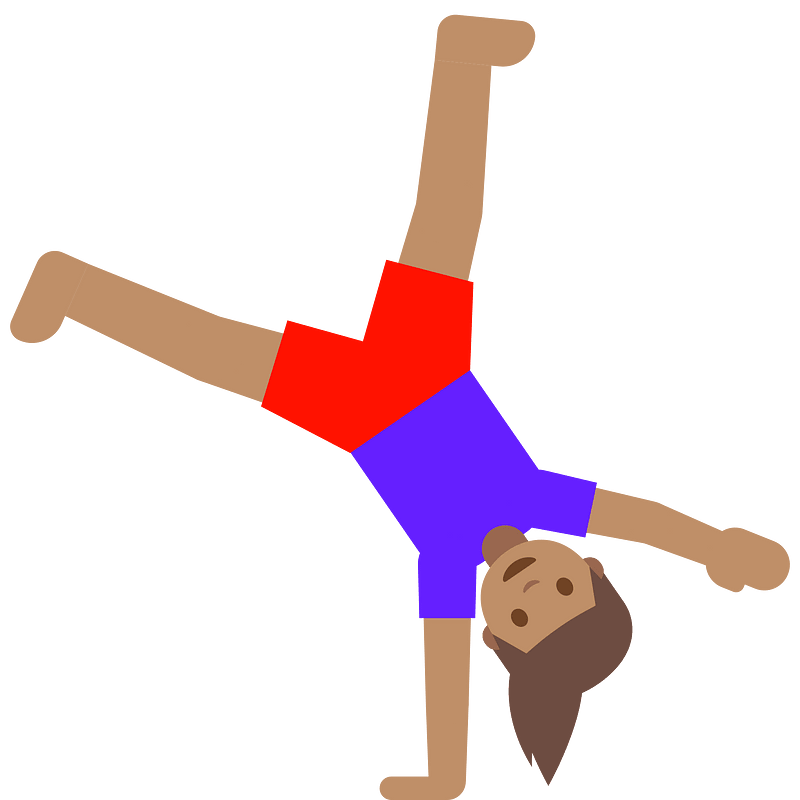Emoji U1f938 1F3fd 200D 2640