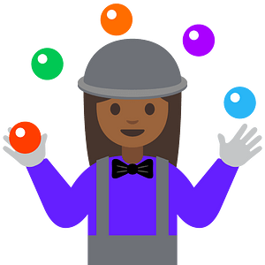 Emoji U1f939 1F3fe 200D 2640