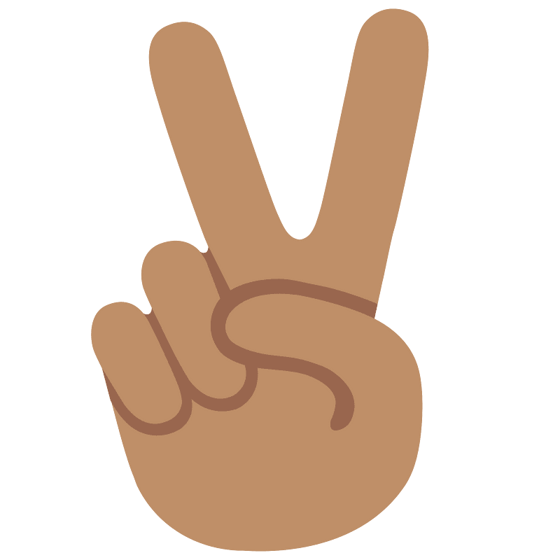 Emoji U270c 1F3fd