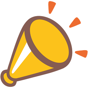 Noto Emoji Kitkat 1F4e3
