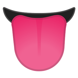 Noto Emoji Oreo 1F445