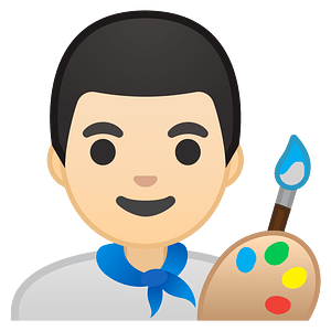 Noto Emoji Oreo 1F468 1F3fb 200D 1F3a8